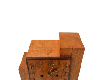 Art Deco Modernist Mantel Clock In the style of Hendrik Wouda, 1920s